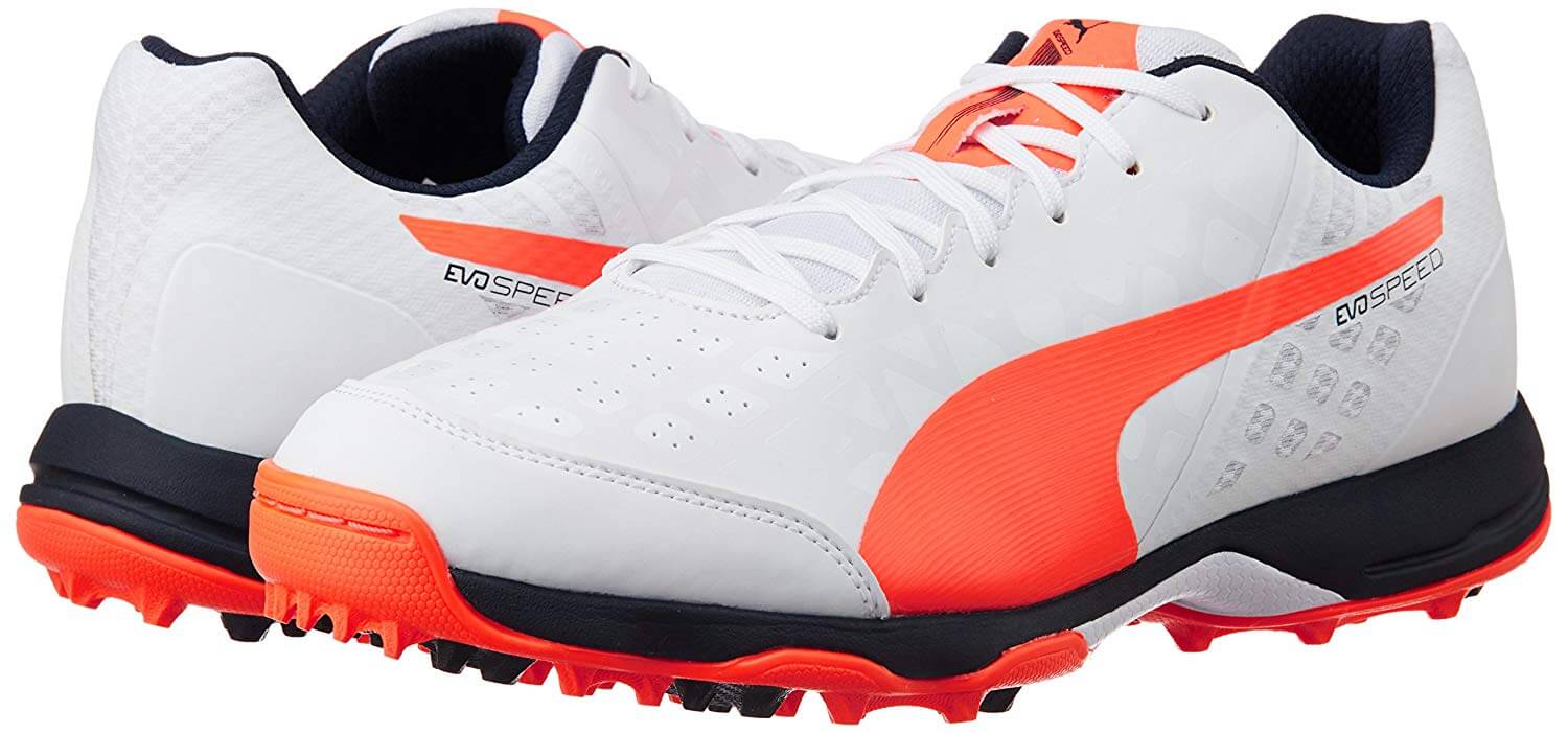 sports shoes with rubber spikes